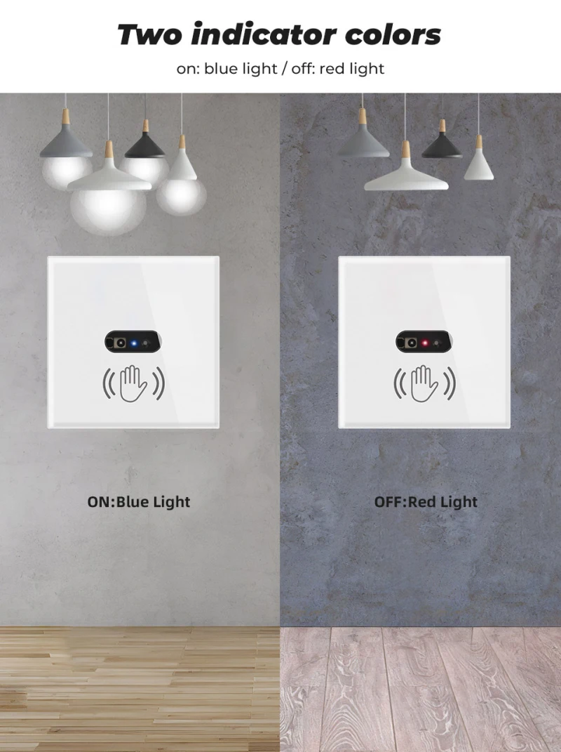 Smart Infrared Sensor Switch ON/Off No Touch Contactless Switches Door Release Exit Button With LED Indication Wall Light | Обустройство