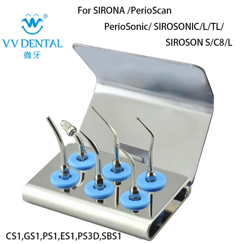 VV DENTAL  Ultrasonic Scaler  Tips Multifuction Set Kit Compatible With SIRONA G P E Wholesale CS1/GS1/PS1/ES1/SBS1/PS3D