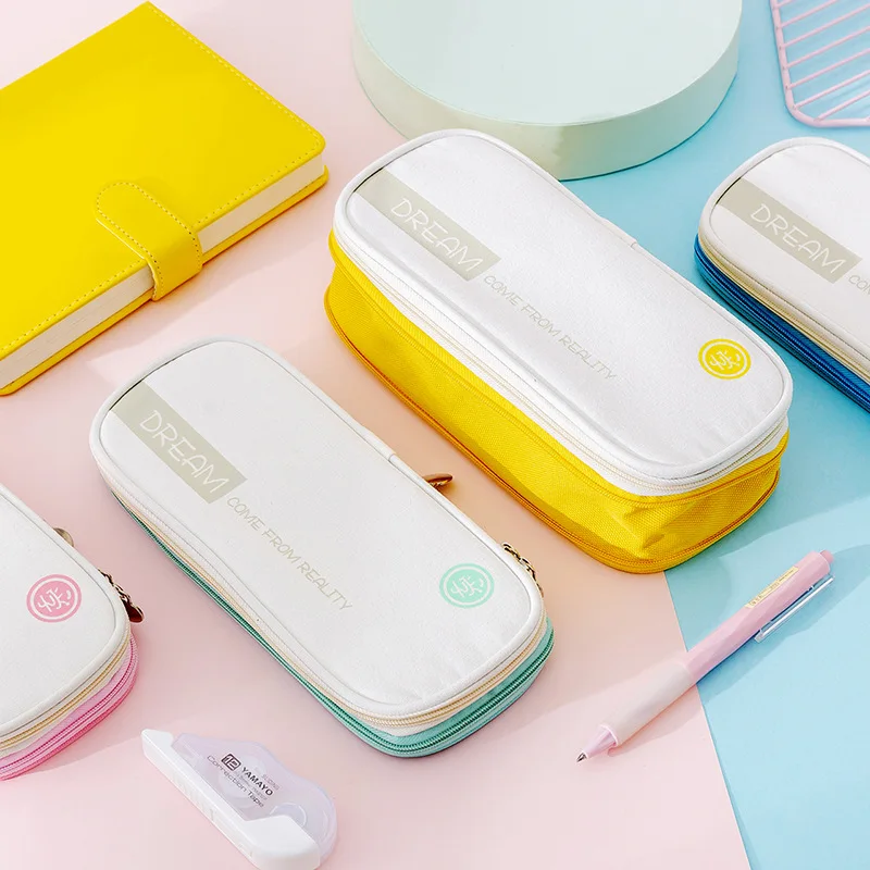 Пенал эластичный двухслойный чехол для ручек и карандашей школьные