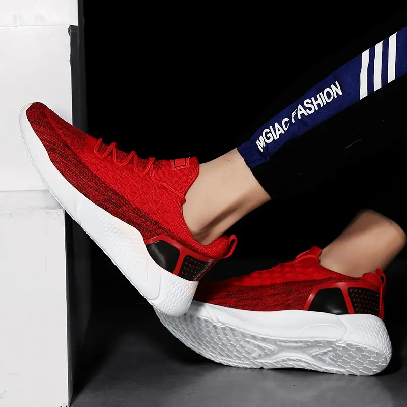 Plus Size Summer Lightweight Running Shoes Men Sport Sneakers Men's Sports Cheap Black Fitness Training Zapato A-494 | Спорт и