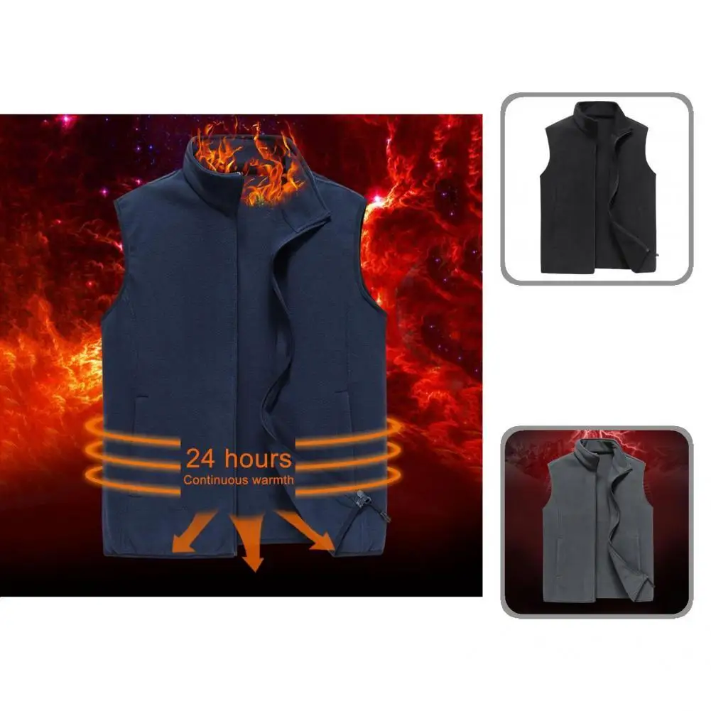 

Spring Vest All Match Warm Sleeveless Leisure Men Vest Men Vest for Daily Wear