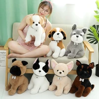 cute simulation puppy plush toys teddy dog schnauzer husky kids dolls stuffed pet soft anime decor collection toys for kids
