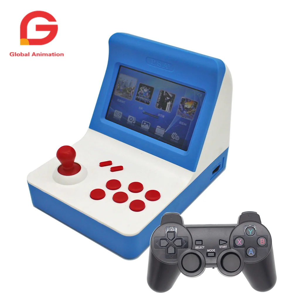 PSA MINI GAME BOX Best popular handheld arcade retro machine with gamepad portable classic console 2 player 3140 games add more