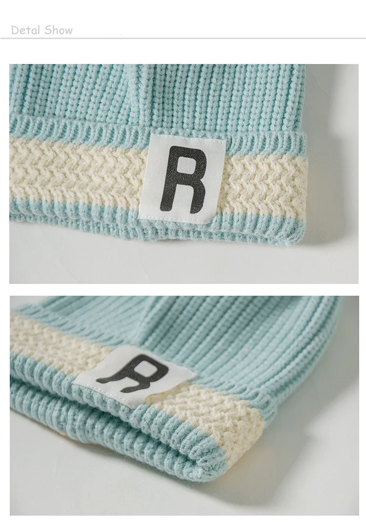 Зимняя шапка для маленьких девочек и мальчиков мягкая теплая детская Шапка-бини