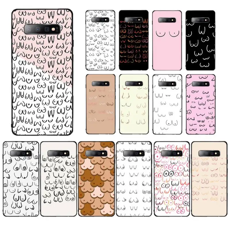 

MaiYaCa Boobs Art Print Phone Case for Samsung S10 21 20 9 8 plus lite S20 UlTRA 7edge