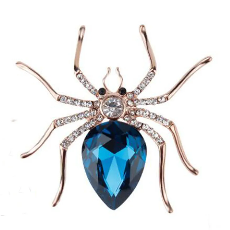 Хрустальная брошь в виде паука булавка для мужчин и женщин свадебные букеты