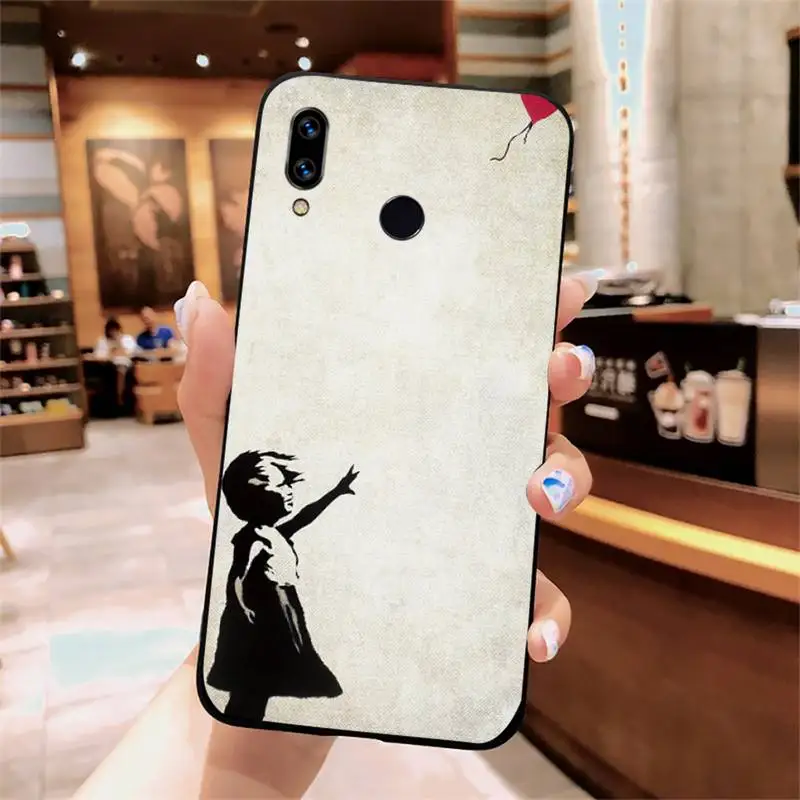 

Street Art Banksy Graffiti Phone Case For Xiaomi Redmi note 7 8 9 t k30 max3 9 s 10 pro lite