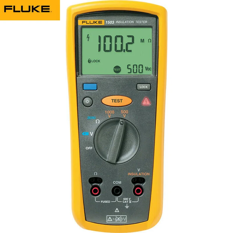 Портативный цифровой тестер сопротивления изоляции Fluke 1503 F1503 Мегаомметр