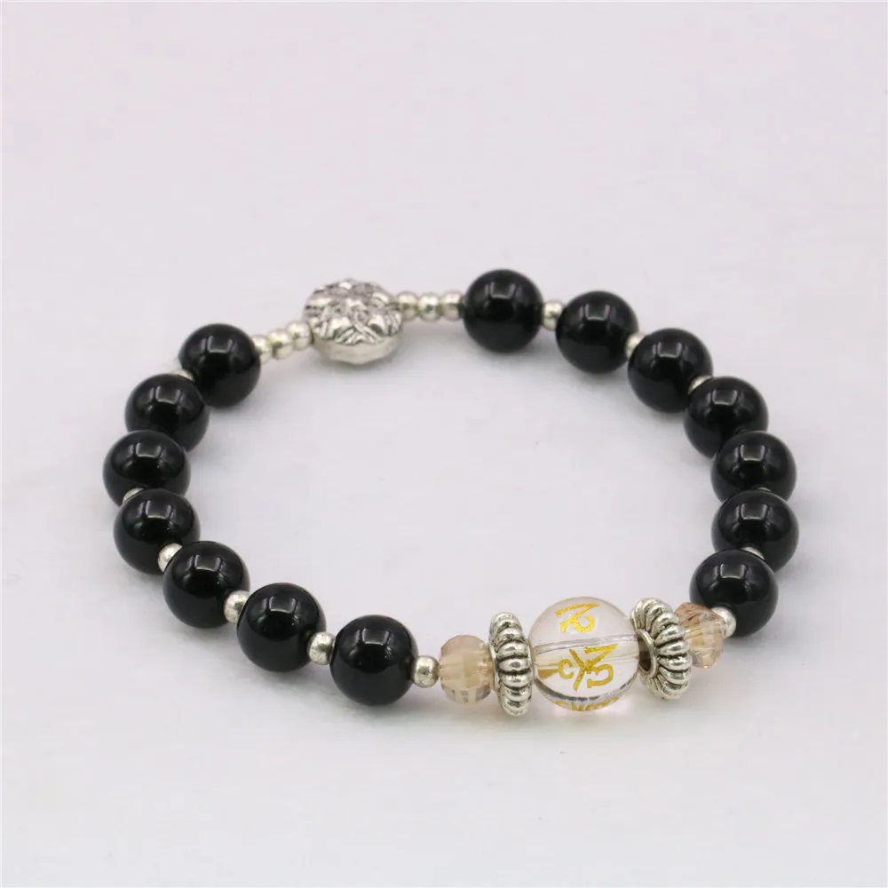 Натуральный Камень Круглый бисер браслет из бисера Йога ювелирные изделия