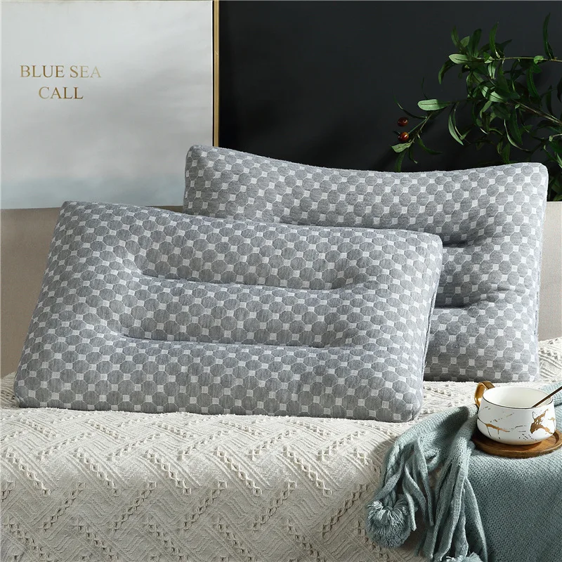 Подушка из латекса класса люкс Медленный отскок Давление Цервикальные подушки