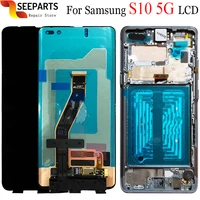 super amoled for samsung galaxy s10 5g lcd display touch screen digitizer assembly for 6 7 samsung s10 5g lcd g977n g977u