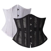 steel bones corset body shapers girdles mercerized fabric underbust sexy support chest corselet body shaper slimming body waist
