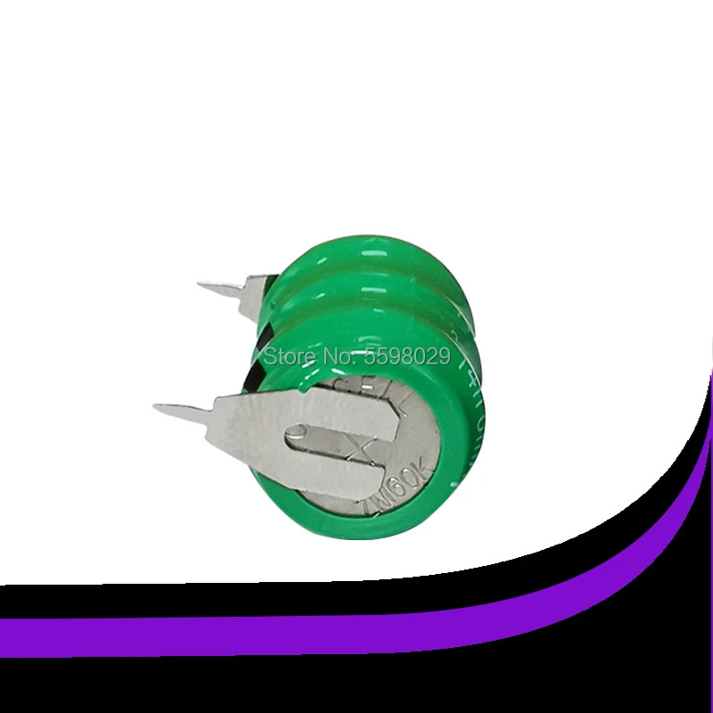 Никель-кадмиевые аккумуляторы 60 мАч 3 6 В перезаряжаемые кнопочные батарейки с