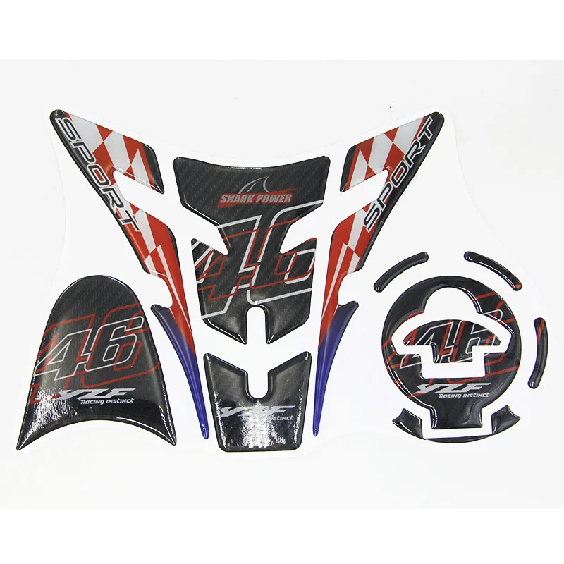 

Motorcycle fuel tank stickers suitable for YAMAHA R15 new fox fuel tank stickers non-slip stickers decorative fuel tank glue
