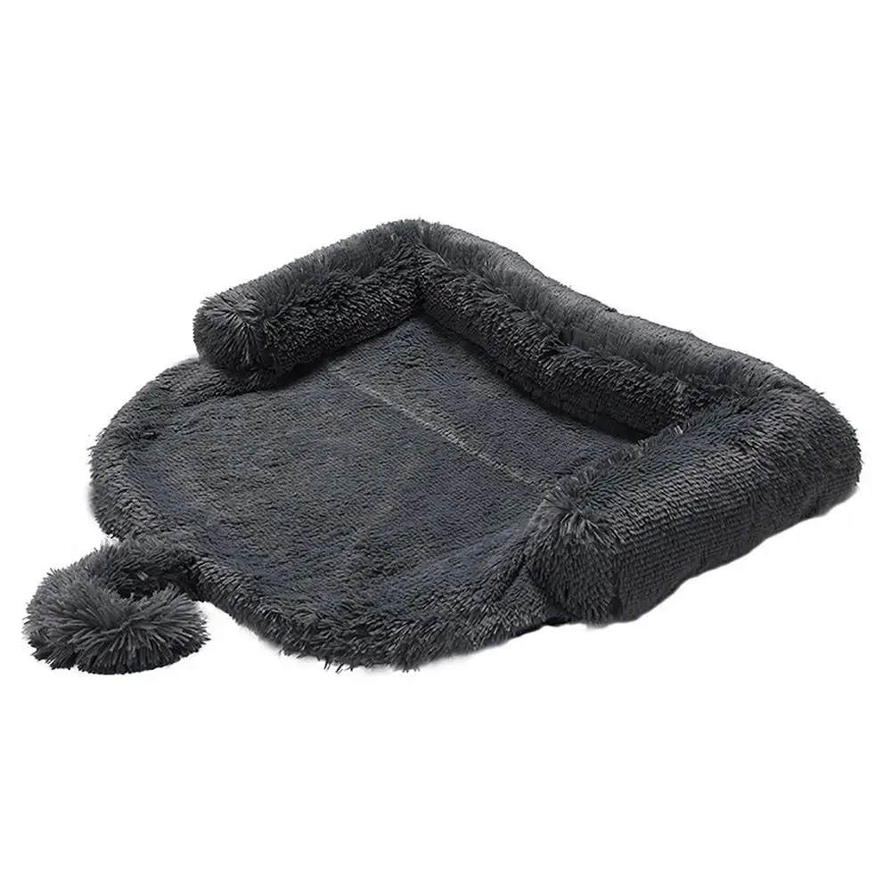 

Pets Bed - Plush Mattress For Dogs Puppy Cats Washable Mat With Removable Cover And Anti-Slip Backing Sleeping Warming Cushion