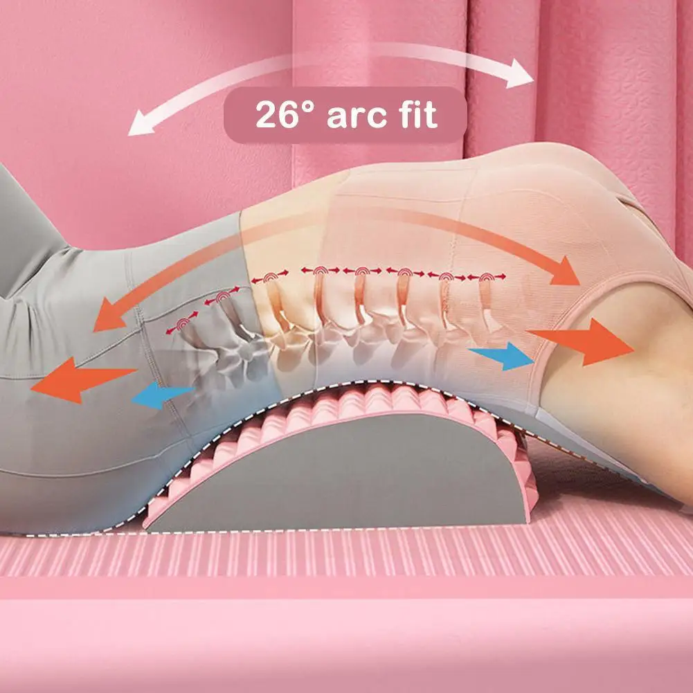 

Back Massager Stretcher Equipment Massage Tools Massageador Magic Lumbar Relaxation Spine Support Relief Stretch Pain Fitne F5o2