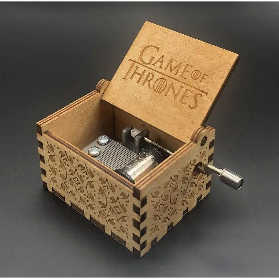 Игры Trhones деревянная музыкальная шкатулка ручной коленчатый Imagine John Godfather La land Star Wars Рождественский подарок королева музыкальная шкатулка