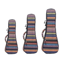 212326 thickened national organ cover ethnic knitting style for ukulele bag backpack double shoulder strap cotton padded