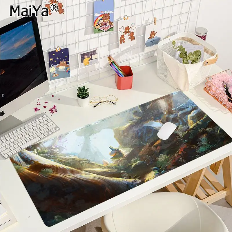 

Maiya 2019 New My Neighbor Totoro Silicone large/small Pad to Mouse Game Rubber PC Computer Gaming mousepad