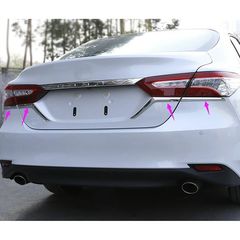 Для Toyota Camry LE XLE 2018 2020 хромированный задний светильник с крышкой для