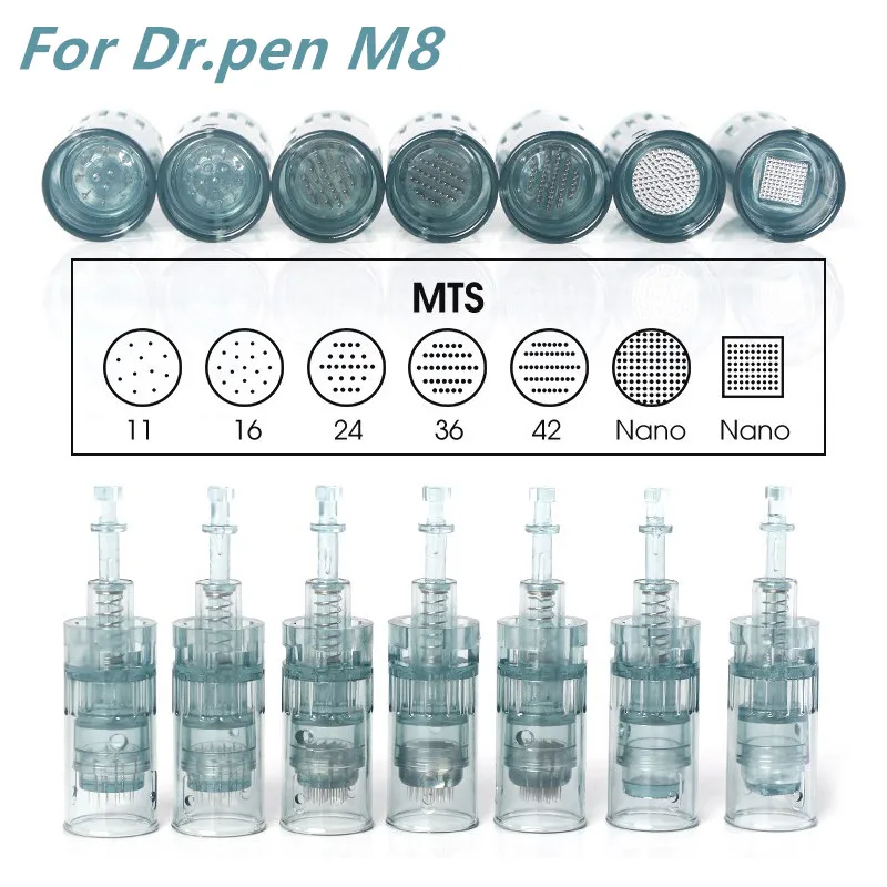 

10Pcs Bayonet Cartridges For Dr. Pen M8 Replacement 11/16/24/36/42/3D/5D pin Cartridges Nano Needles For Dr pen M8 Device