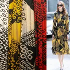 Шифоновая ткань высокого качества, Прозрачная Тонкая Геометрическая золотистая проволочная сетка шириной 59 дюймов, материал для платья