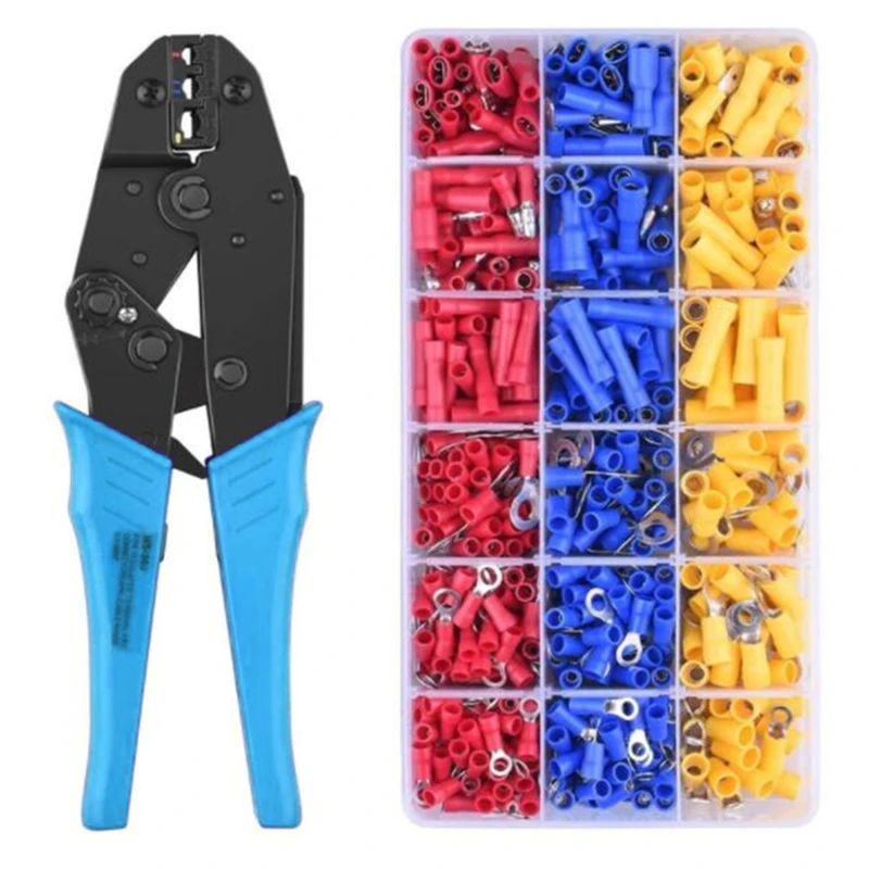 

Набор изолированных вилок, U-образные клеммы, соединители, Храповые плоскогубцы, инструменты высокого качества