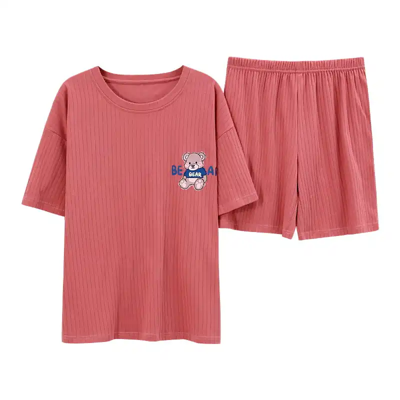 

Летняя модная ночная рубашка, женская пижама 2021, Женская Хлопковая пижама, ночная рубашка, Женский комплект из коротких брюк