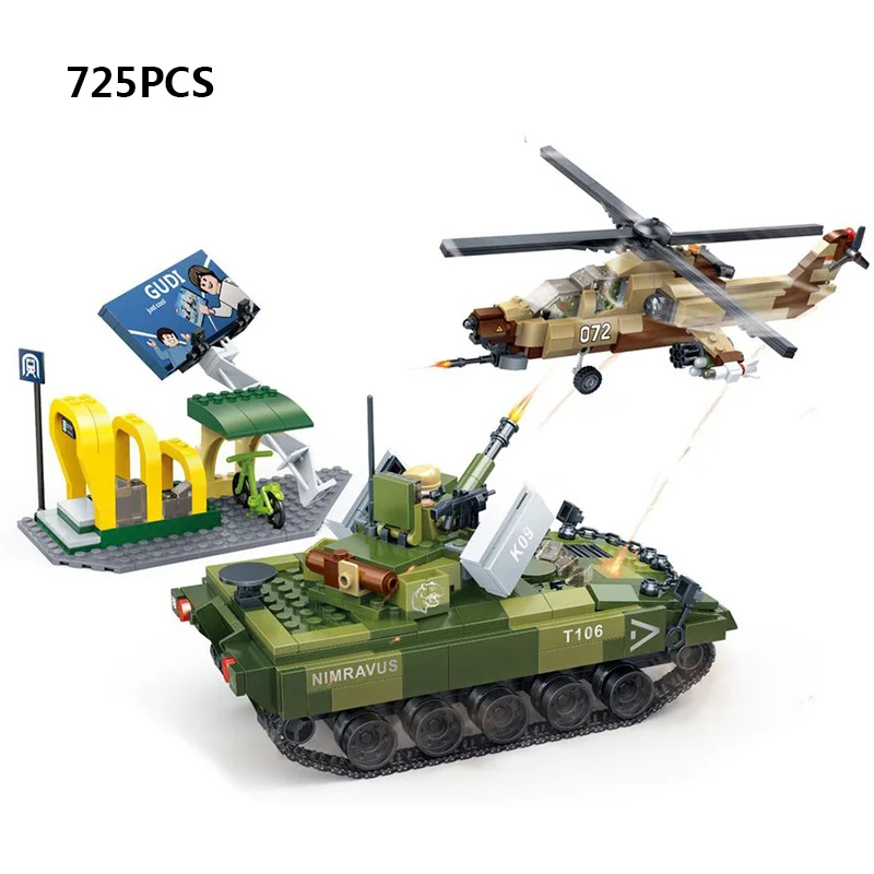 Военная 2 мировая война армейский автомобиль оружие совместимое с Legoing спецназ