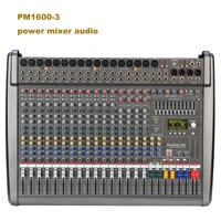 powermate 1600 3 channel audio mixer 1000w pm1600 3 powered mixing console desk system for dj professional stage