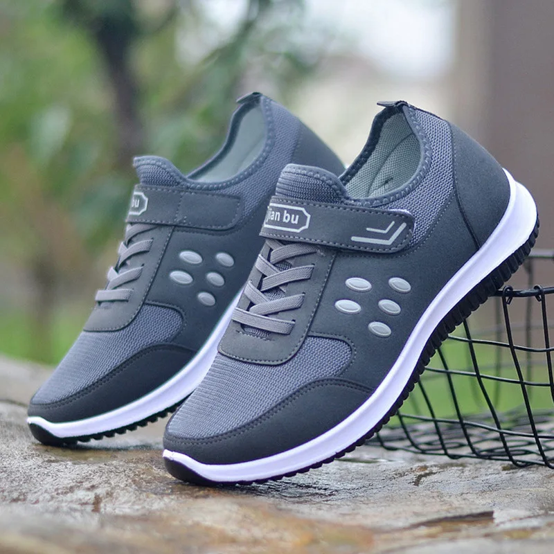 Женские кроссовки без шнуровки сетчатые на платформе Вулканизированная плоская