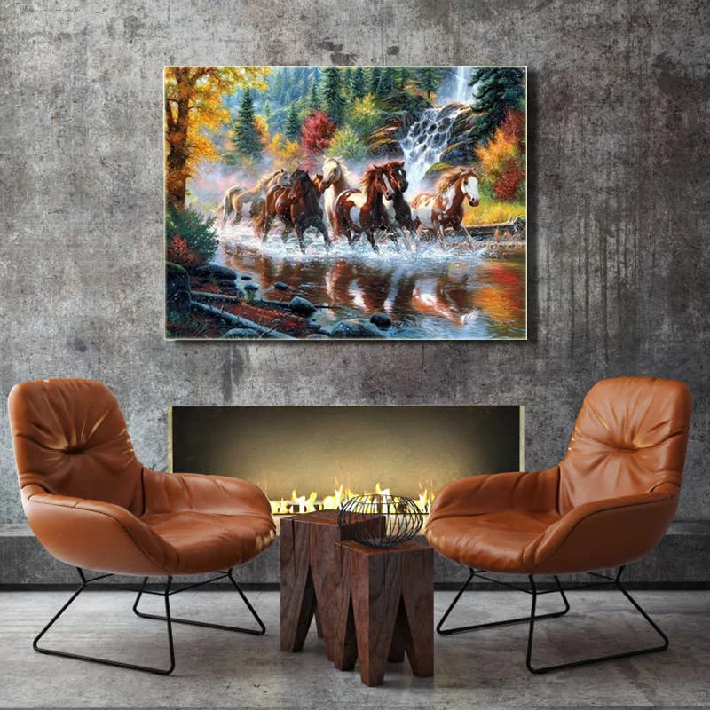 DIY Алмазная картина распродажа животные лошадь вышивка крестиком наклейка