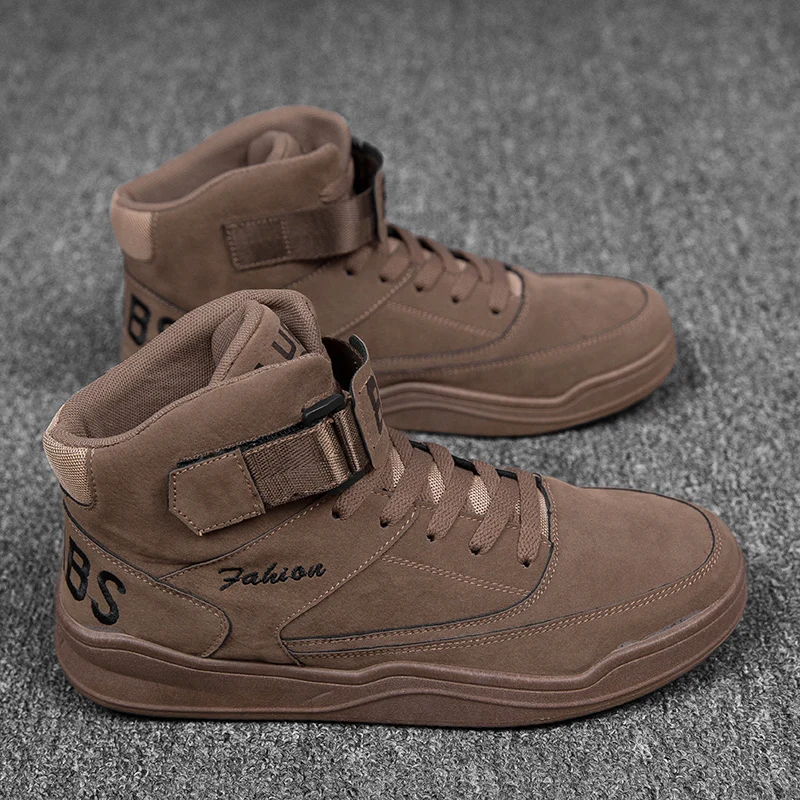 

Кроссовки мужские сетчатые, на шнуровке, дышащие, с высоким берцем