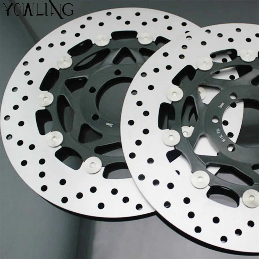 

298MM Motorcycle Front Wavy Floating Brake Disc Rotor For YAMAHA XJR400 1993-1999 FZR600 FZS600 FAZER FZ750 TDM850 TRX850 FJ1200