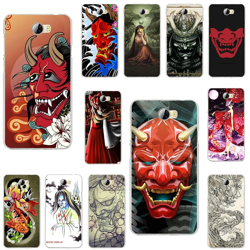 Японский они Hannya маска демона чехол для телефона из мягкого ТПУ с рисунком Чехлы
