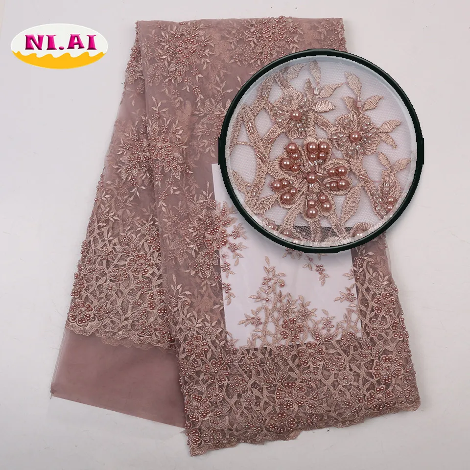 Роскошные кружевные ткани 3D сетчатая ткань ручной работы тюлевое кружево с