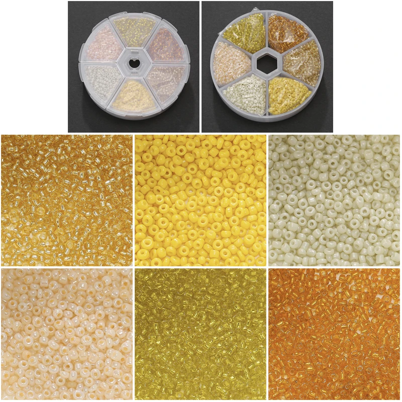 

YEYULIN Wholesale 2mm Czech Glass Seed Beads Belt Box Set Charm Seed Beads Rondelle Spacer Beads For DIY Bracelet Necklace