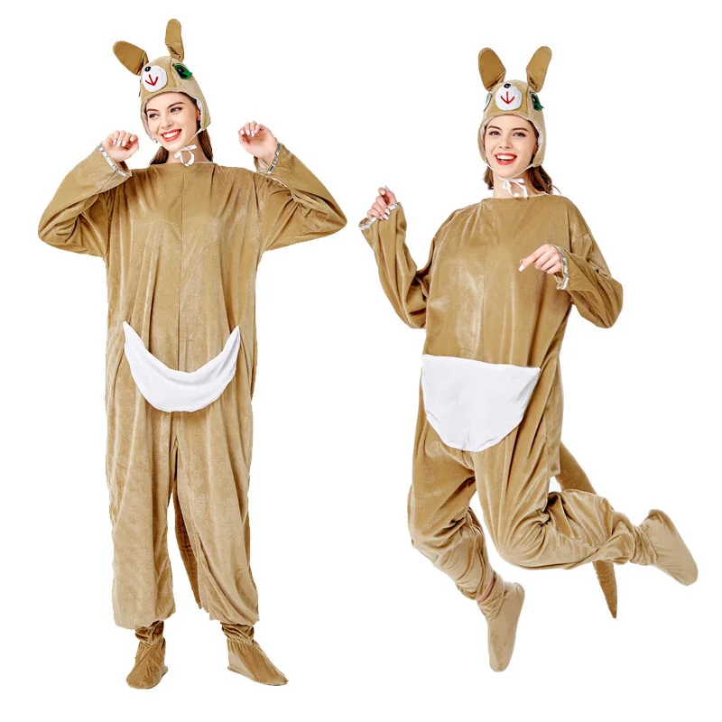 

Halloween Costume Cosplay Christmas Costume Adult Australia Kangaroo Animal Onesie Stage Performance Costume