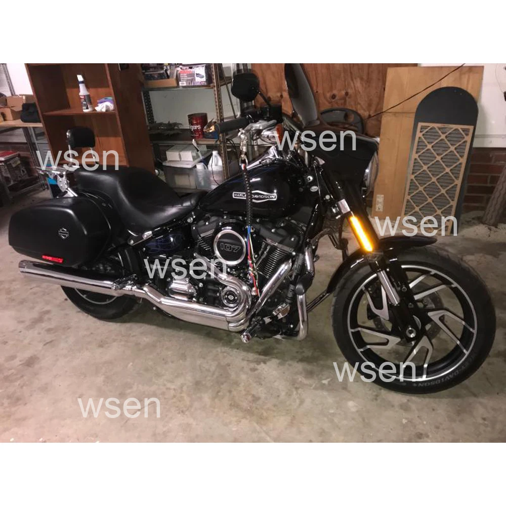 Хромированная рамка для защиты двигателя усов Harley Softail Heritage Fat Boy FXBR FXFB FLHC FXLR FLFB 2018