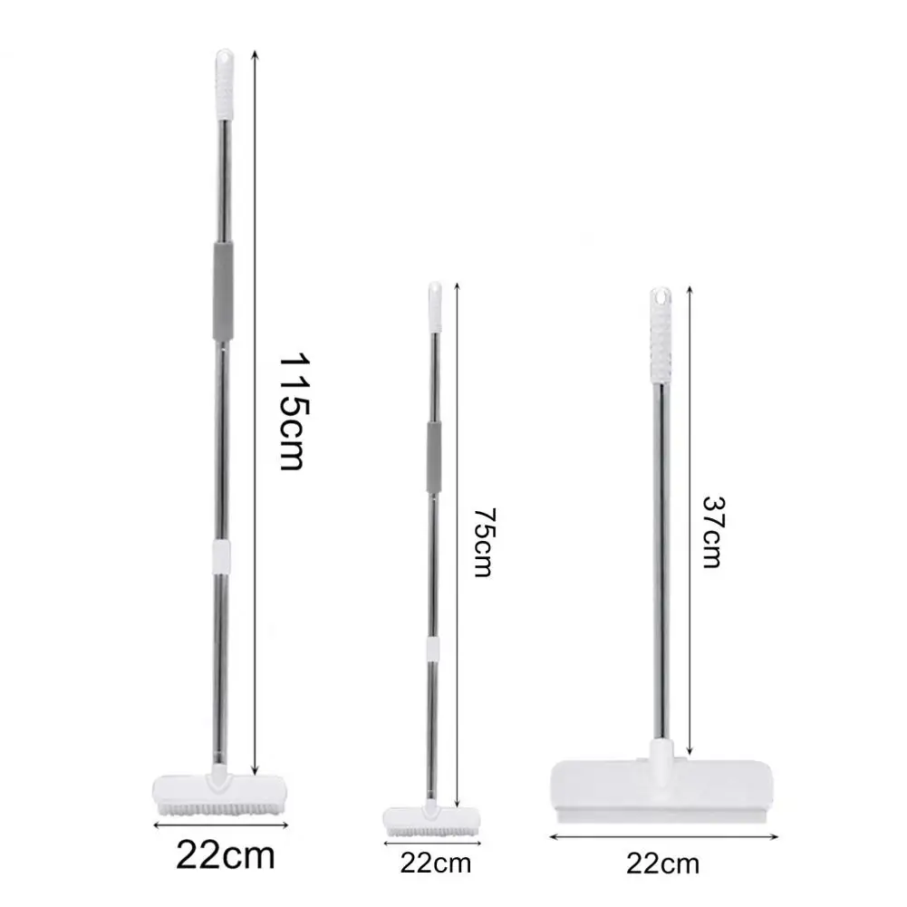 

Toilet floor brush and wiper integrated toilet cleaning brush for ceramic tile bathroom two-in-one long-handled hard-bristled