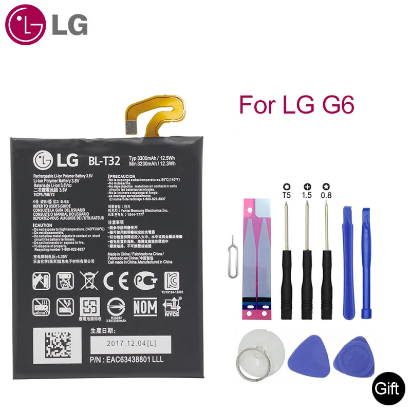 LG BL-T32 телефон Батарея для LG G6 G600L G600S G600K G600V H871 H872 H873 LS993 US997 VS988 Замена Батарея 3230 мА-ч