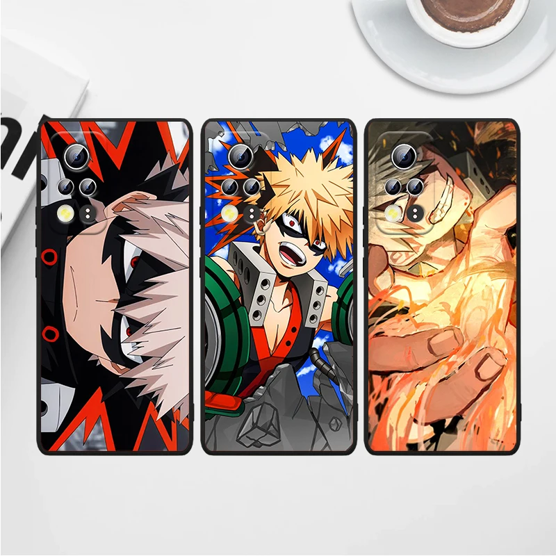

Anime My Hero Academia For Honor 60 50 X20 SE V30 30i 30S 30 20S 20E 20 V20 Pro 5G Plus Lite Black Phone Case Funda Capa