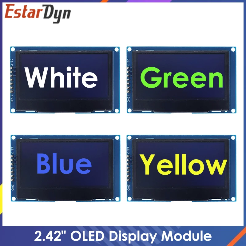 Модуль OLED дисплея 2 42 дюйма x 6 4 модуль ЖК HD экрана SSD1309 7 контактный