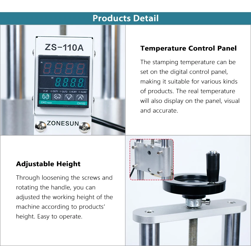 ZONESUN ZS-110A Hot Foil Stamping Bronzing Machine