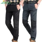 Мужские зимние Походные штаны LoClimb, мужские флисовые брюки из софтшелла, мужские уличные водонепроницаемые штаны для горных лыж, рыбалки, трекинга, AM093