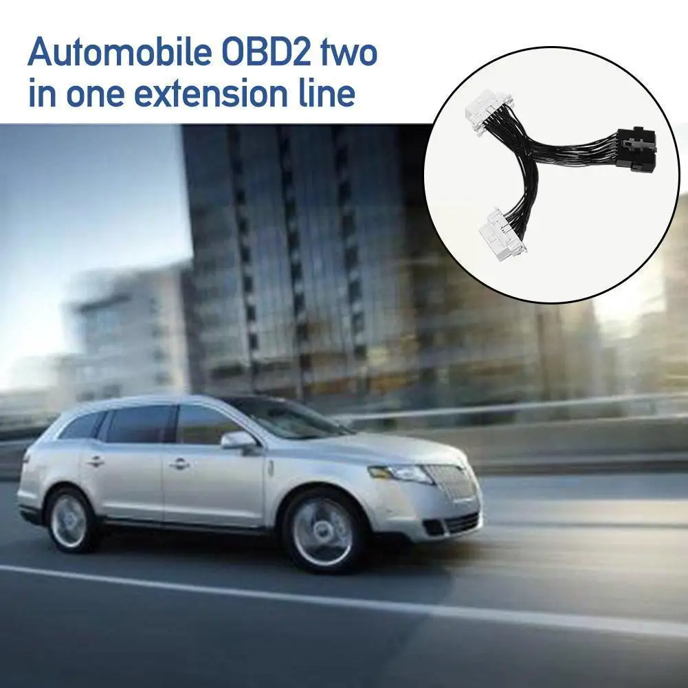 

Car Adapter Cable Data Transfer 16 Pin OBD2 OBDii OBD One Y Cable Two 2 To Splitter Female Cable Male Extension I8B8
