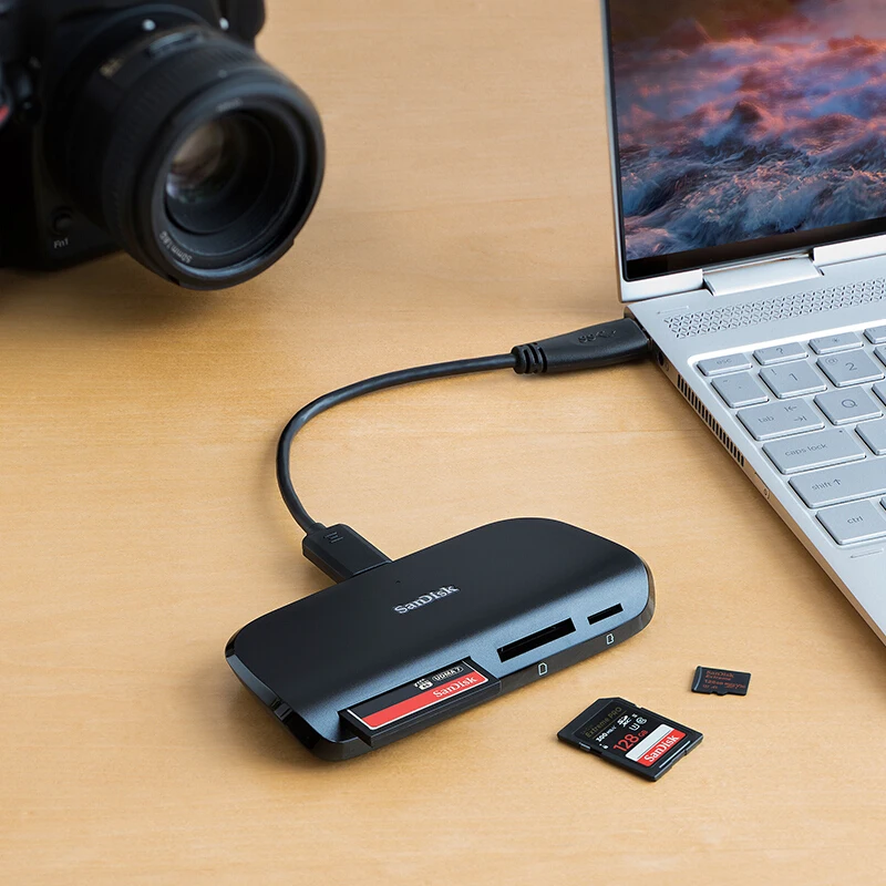 Sandisk USB 3 0 многофункциональный высокоскоростной кард ридер DR 489 для SD/TF/CF Micro SD