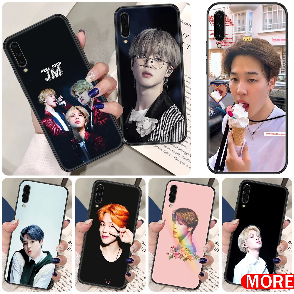 Чехол Jimin Handsome для Samsung Galaxy A10 A12 A20E A21S A30 A32 A40 A50 A51 A52 A70 A71 A72 A5 A6 A7 2016 20 черный мягкий.