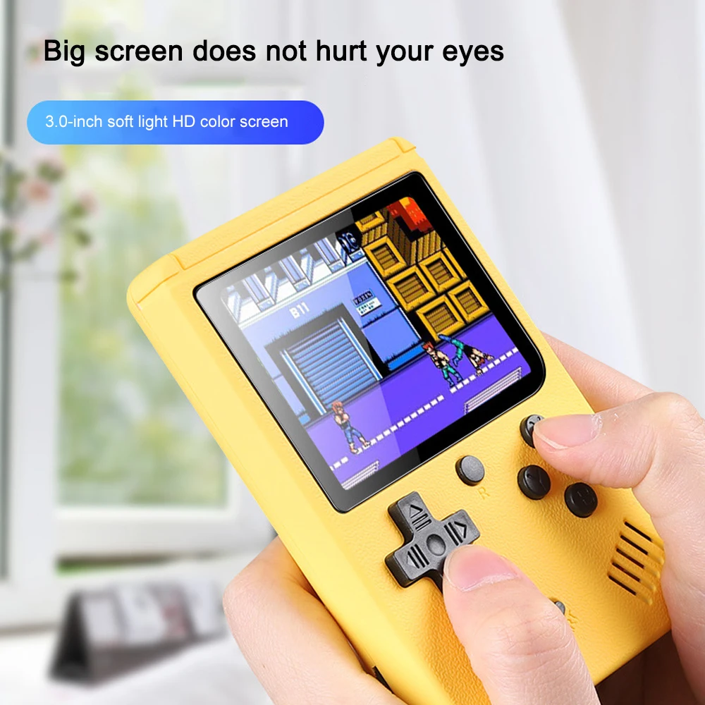Ретро игровая консоль 800 в 1 портативная Карманная с ЖК-экраном consola для детей