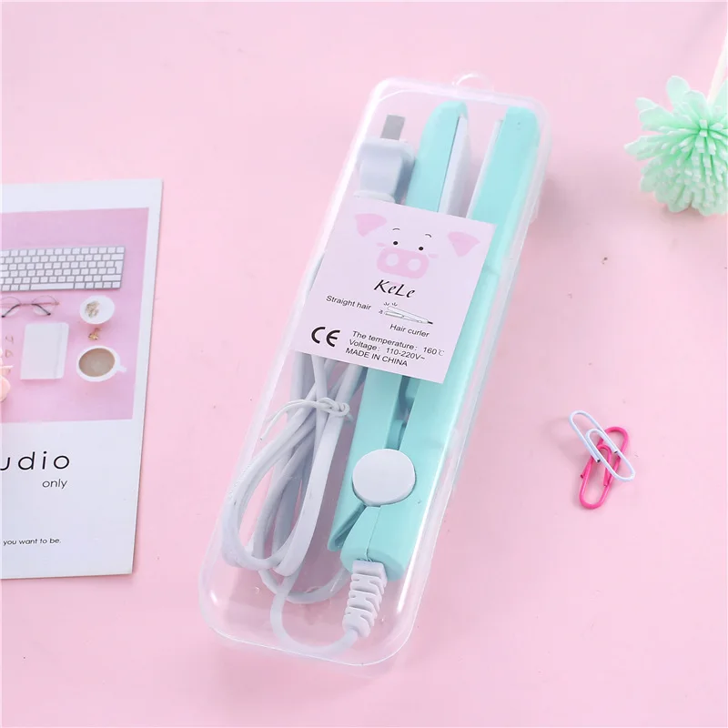 

Mini Haar-Straightener Flat Iron Keramische Stijltang Droog En Nat Thermostatische Elektrische Krultang Fashion Styling Tools